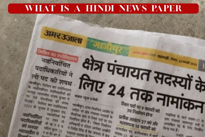 what is a hindi news paper
